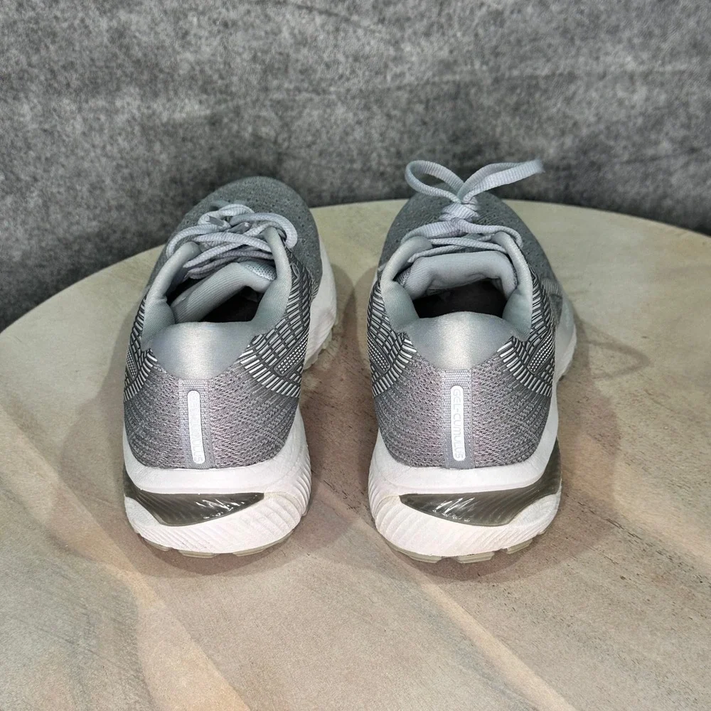 Asics Gel Cumulus 22 Piedmont Grey White Running Shoes 1012A741 Womens 9